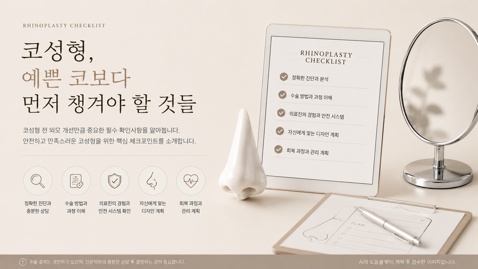 코성형, 예쁜 코보다 먼저 챙겨야 할 것들