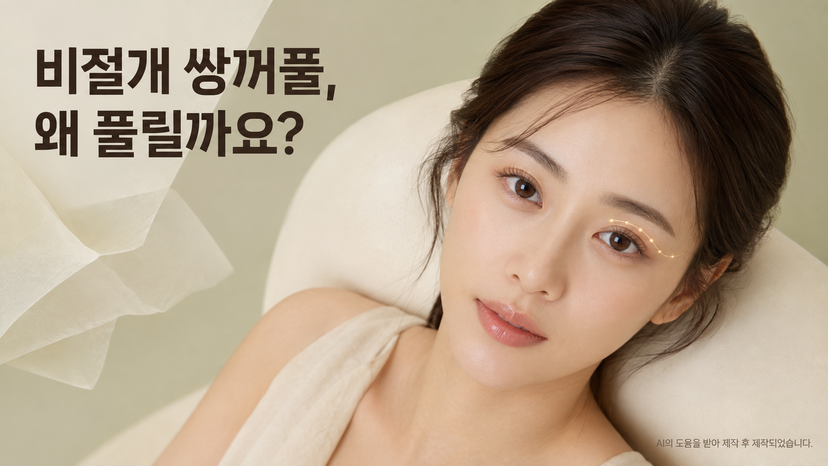 비절개 쌍꺼풀, 시간이 지나면 왜 풀리는 건가요?