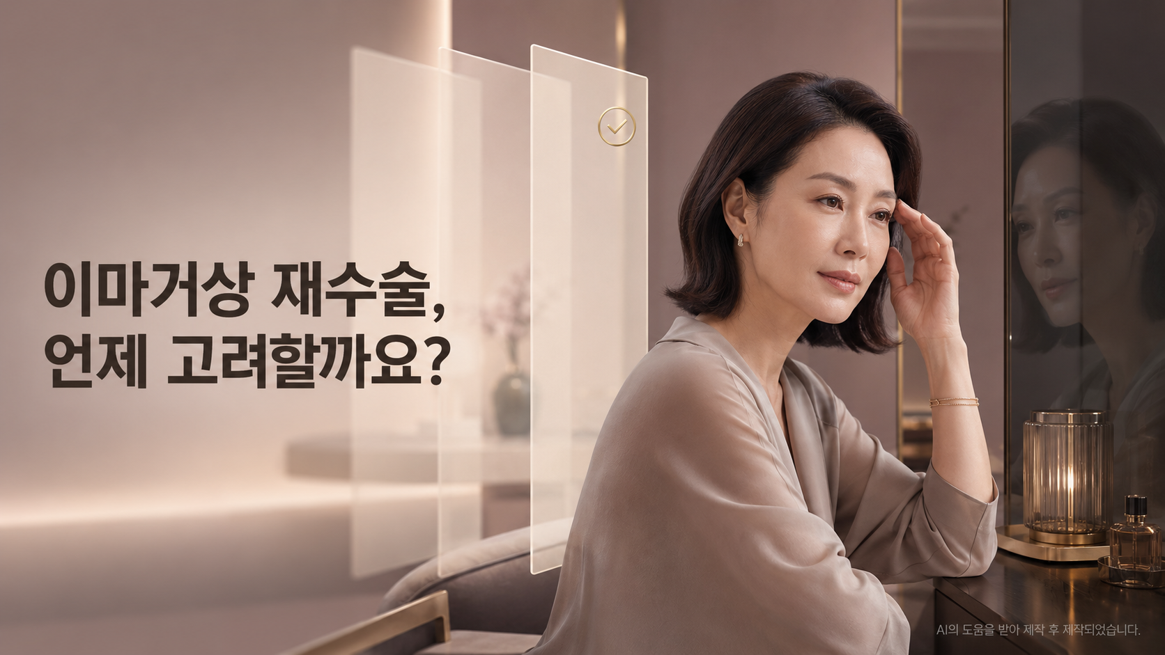 이마거상 재수술, 언제 고려하는 게 좋을까요?