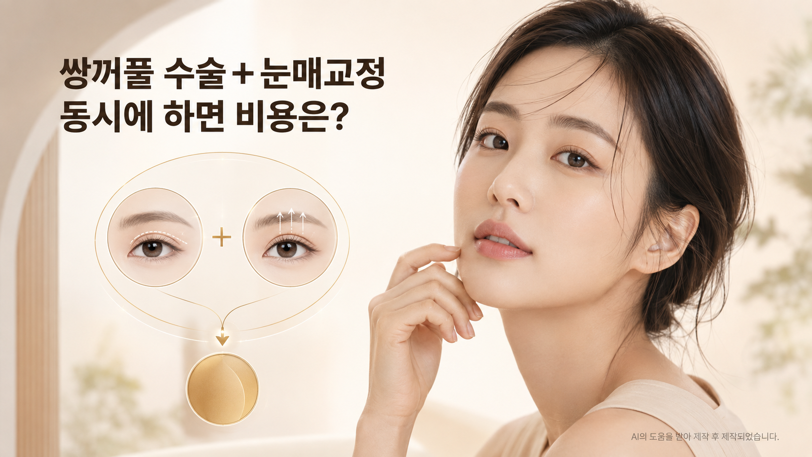 쌍꺼풀 수술과 눈매교정 동시에 하면 비용이 얼마나 들까요?