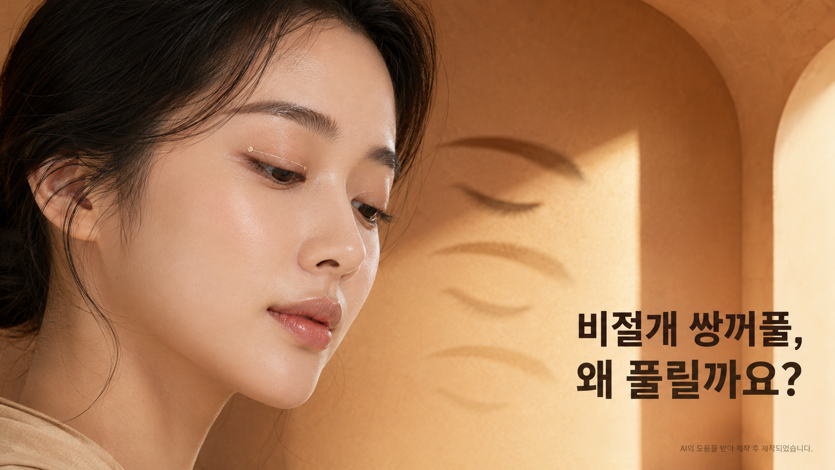 비절개 쌍꺼풀은 시간이 지나면 왜 풀리나요?
