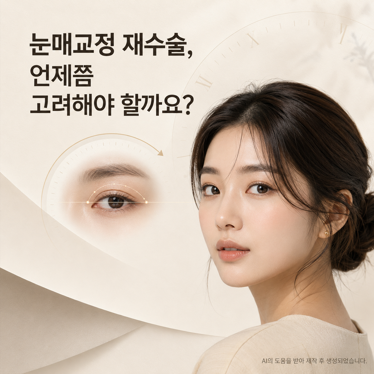 눈매교정 재수술, 언제쯤 고려해야 할까요?
