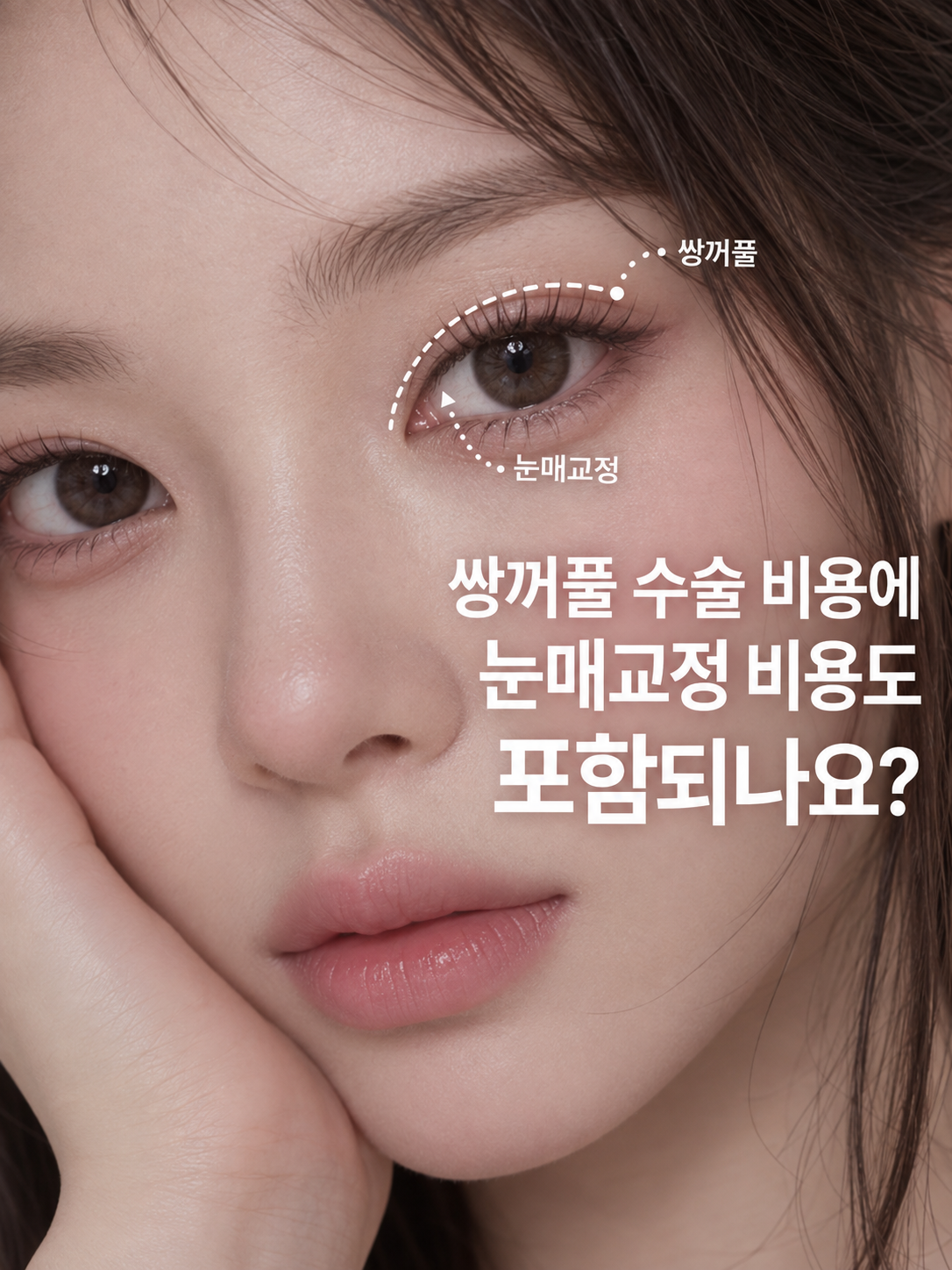쌍꺼풀 수술 비용에 눈매교정 비용도 포함되나요?