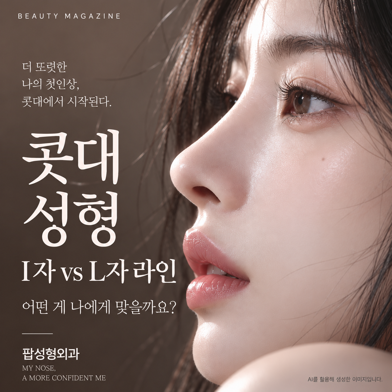 콧대성형 I자 vs L자 라인, 어떤 게 나에게 맞을까요?