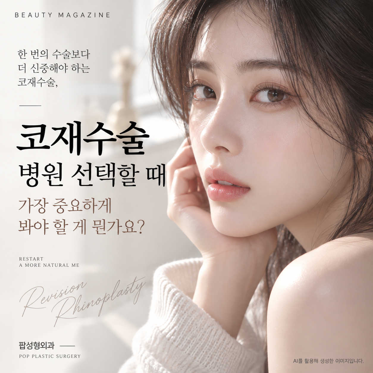 코재수술 병원 선택할 때 가장 중요하게 봐야 할 게 뭔가요?