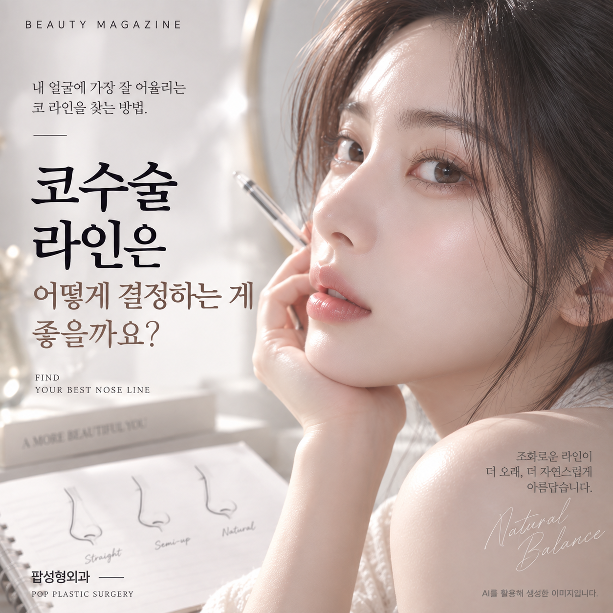 코수술 라인은 어떻게 결정하는 게 좋을까요?