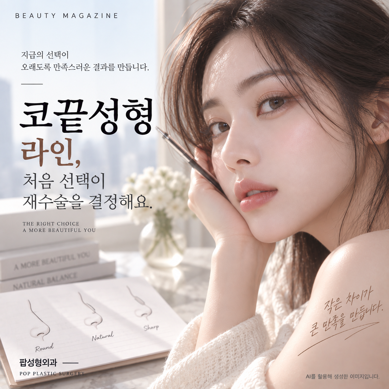 코끝성형 라인, 처음 선택이 재수술을 결정해요