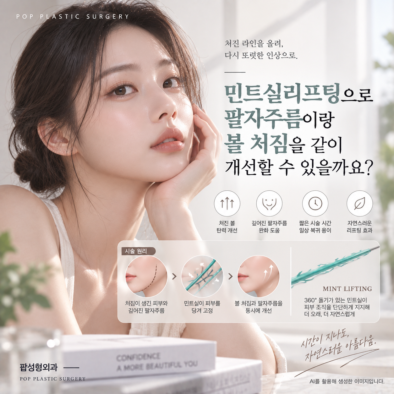 민트실리프팅으로 팔자주름이랑 볼 처짐을 같이 개선할 수 있을까요?