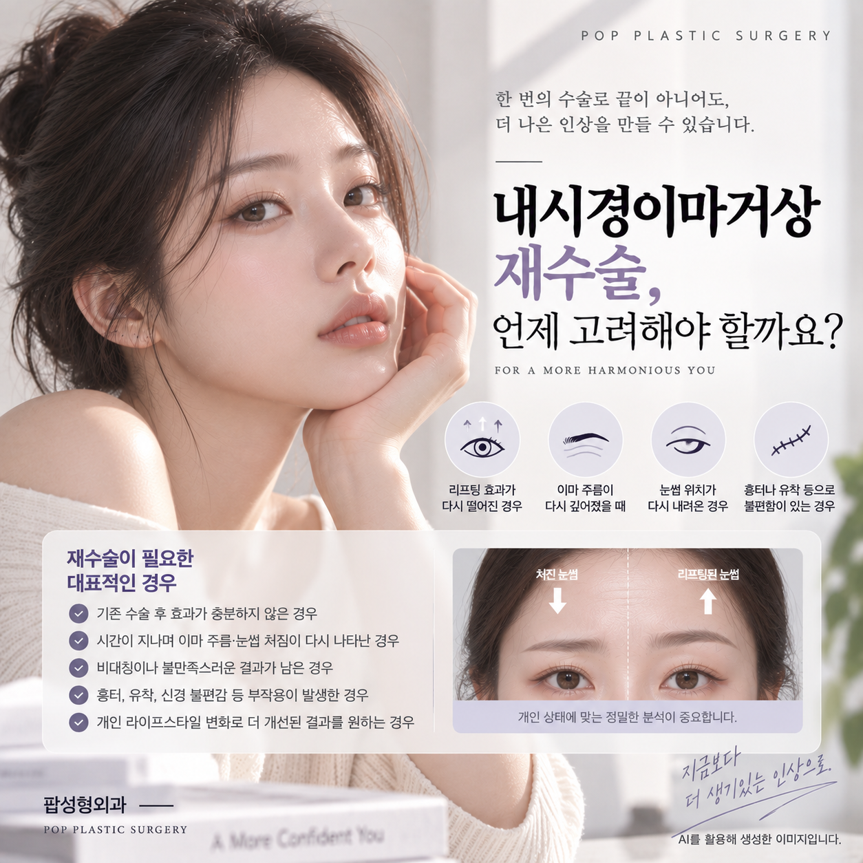 내시경이마거상 재수술, 언제 고려해야 할까요?