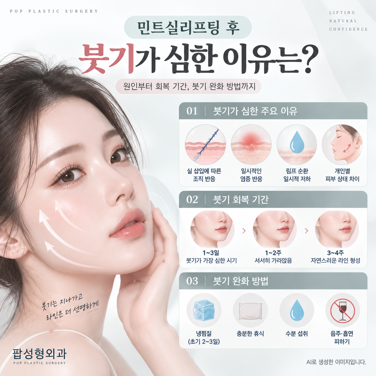 민트실리프팅 시술 후 붓기가 왜 심한 걸까요?